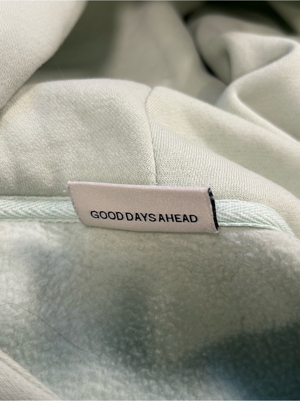 Comfrt Collection Womens Size Large Pastel Edit Mint Green Hoodie Sweatshirt - Picture 6 of 10